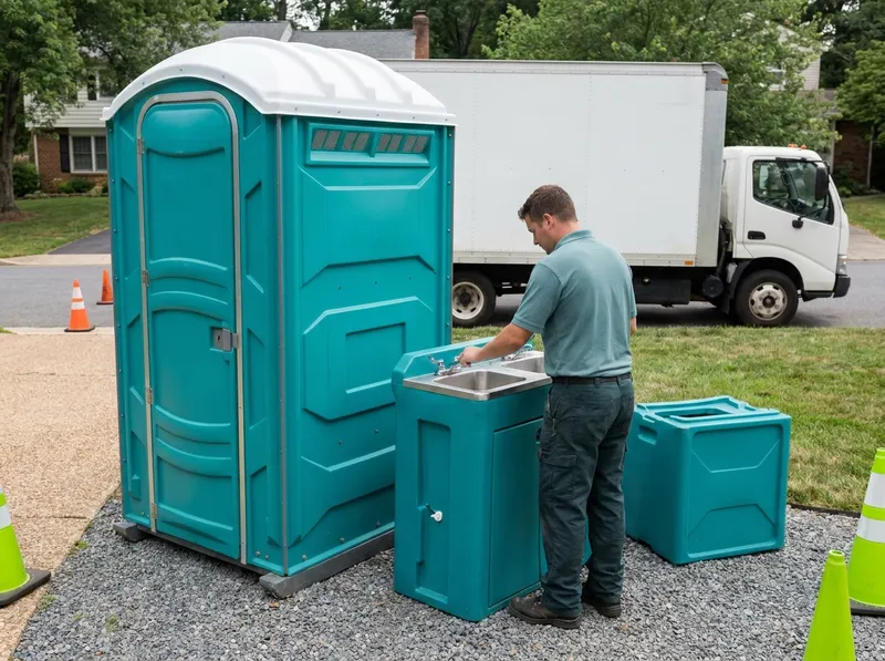 Freestanding Dual-Basin Hand-Wash Stations in Reston, VA
